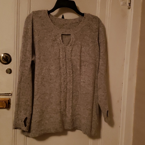 torrid Sweaters - Torrid light weight gray marled sweater